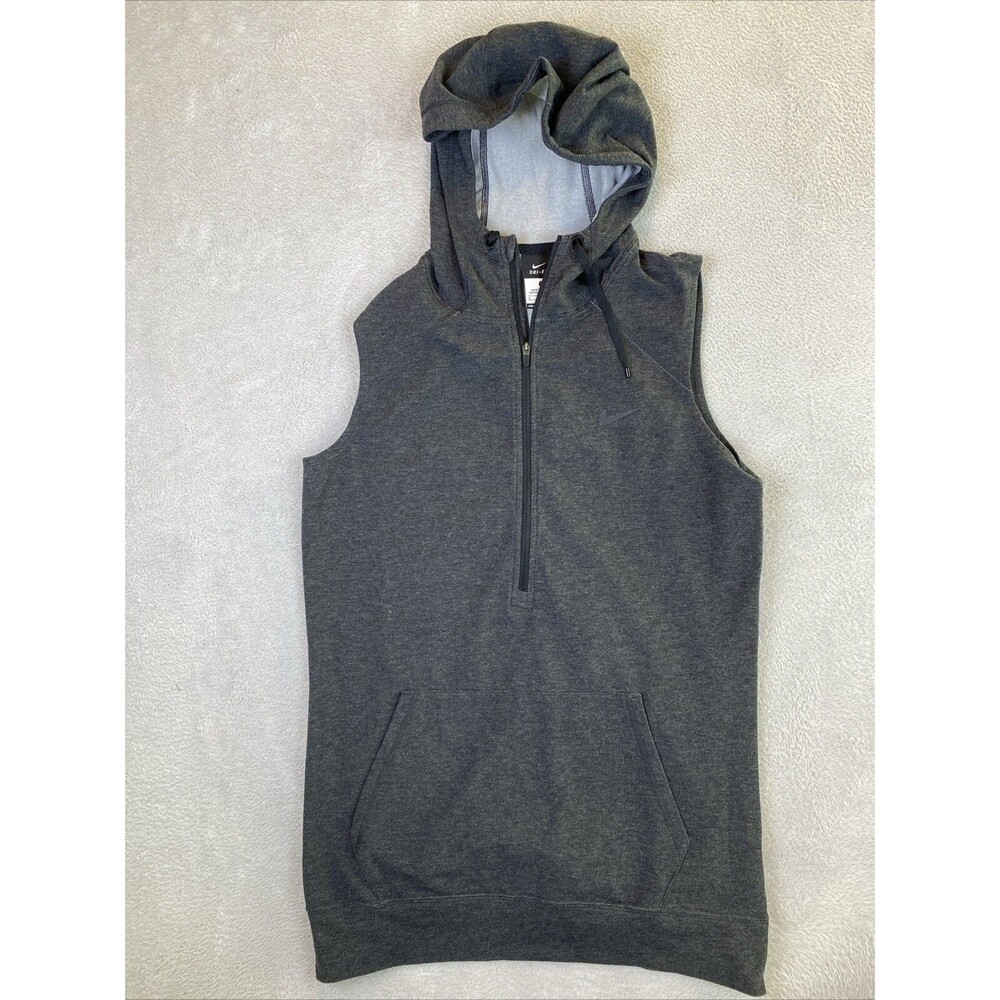 Nike Obsessed Half Zip Sleeveless Hoodie Women's Small Vest 799098-032